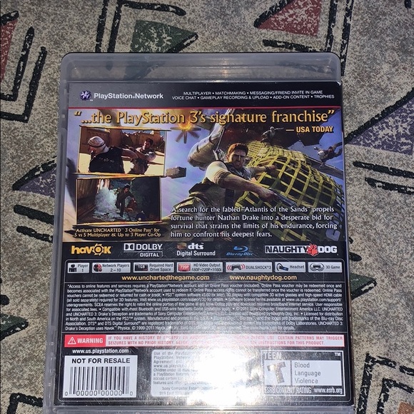 Uncharted 3: Drake's Deception for Ps3 - Picture 2 of 3